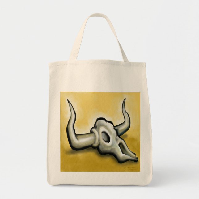 Bolsa De Tote De Cow Skull (Frente)