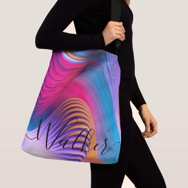 Bolsa de Tote de Crossbody personalizada - Arte ab (Detalle)
