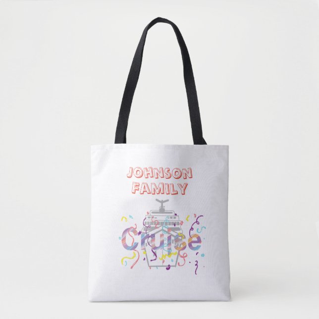 Bolsa de tote de crucero por personalizable (Anverso)
