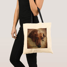 Bolsa De Tote De Dachshund Portrait