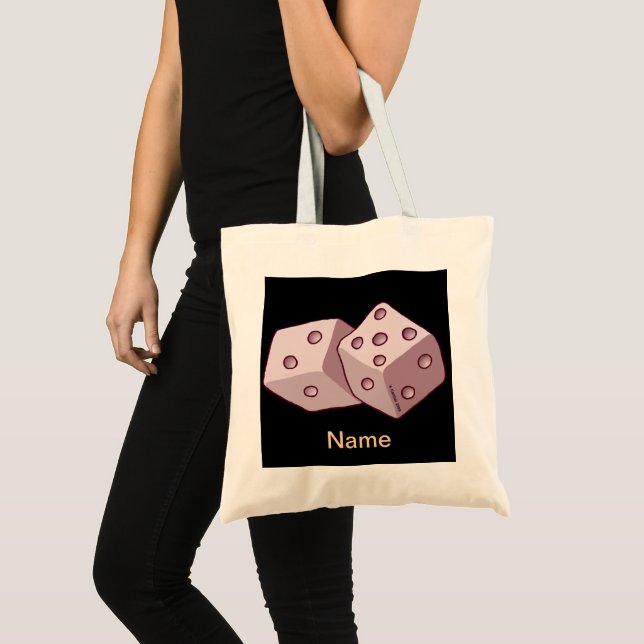 Bolsa de tote de dados rosados (Anverso (producto))
