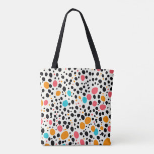 Bolsa de Tote de Dalmacia de moda   Polka colorida
