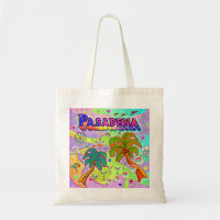 Bolsa de tote de destino de vacaciones de Pasadena