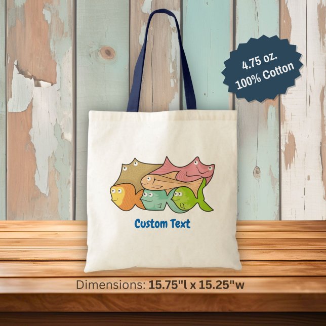 Bolsa de tote de dibujos animados de peces (Subido por el creador)