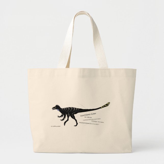 Bolsa de Tote de Dinosaurio de Claw Lightning (Frente)
