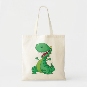 Bolsa de Tote de Dinosaurio Verde