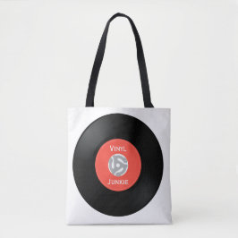 Bolsa de tote de diseño de 45 RPM para Vinyl Recor