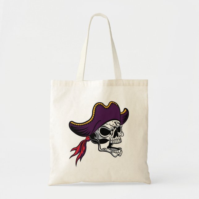 Bolsa De Tote De Doble Banda Del Pirata De Hallowe (Frente)