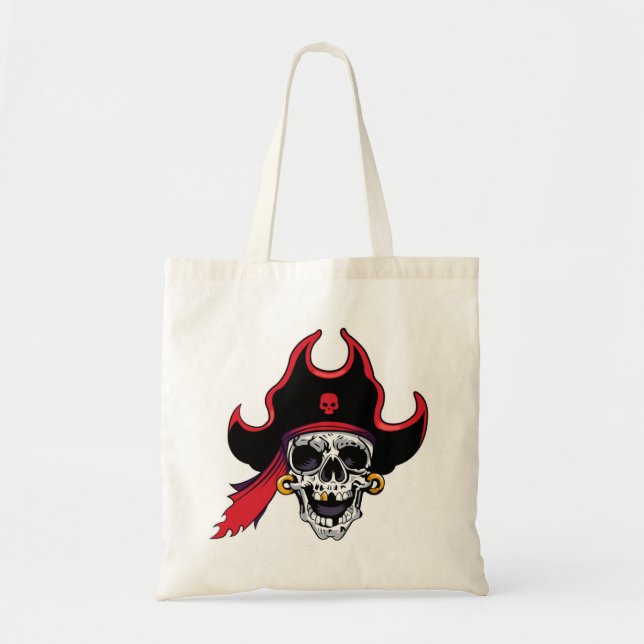Bolsa De Tote De Doble Banda Del Pirata De Hallowe (Frente)