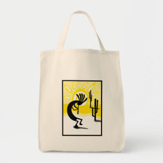 Bolsa De Tote De Dos Cactus En El Desierto De Koko