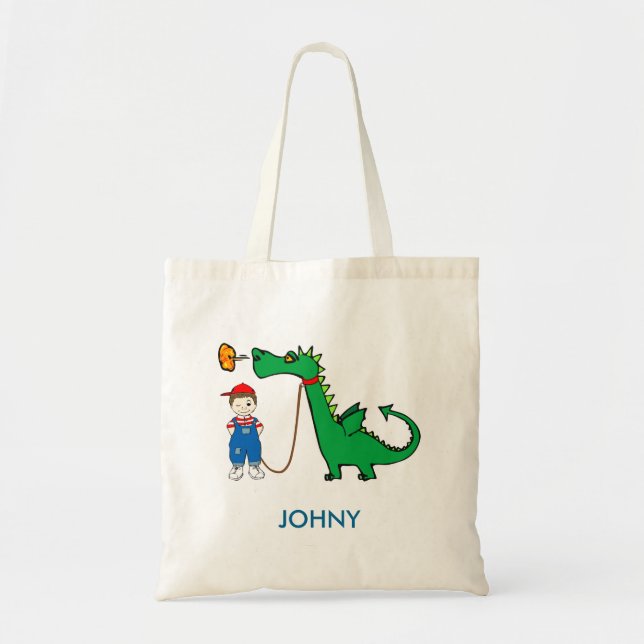 Bolsa De Tote De Dragon Cute Personalizada (Frente)