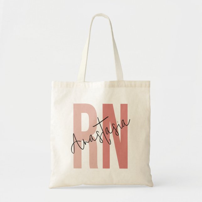 Bolsa de Tote de Enfermera Registrada de RN Person (Frente)