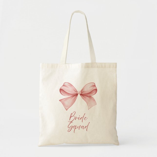 Bolsa de tote de escuadrón de novia (Frente)