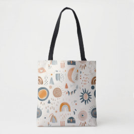Bolsa de Tote de estilo con patrones geométricos a