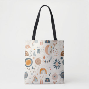 Bolsa de Tote de estilo con patrones geométricos a