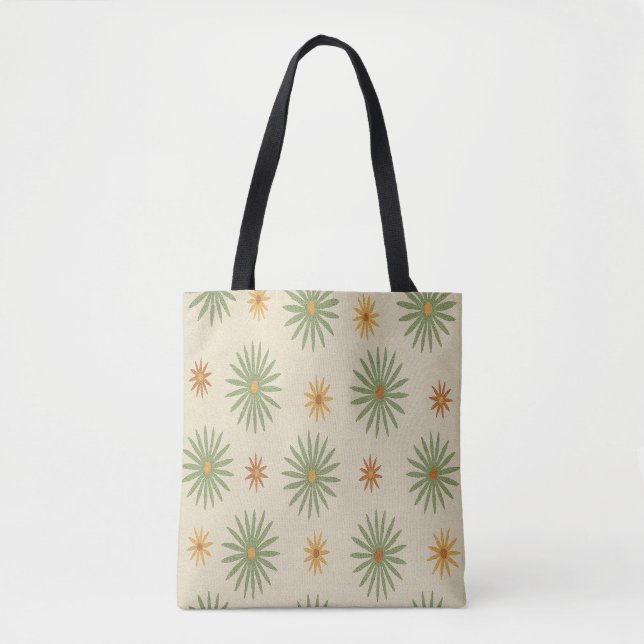 Bolsa de Tote de estrellas beige y verde (Anverso)
