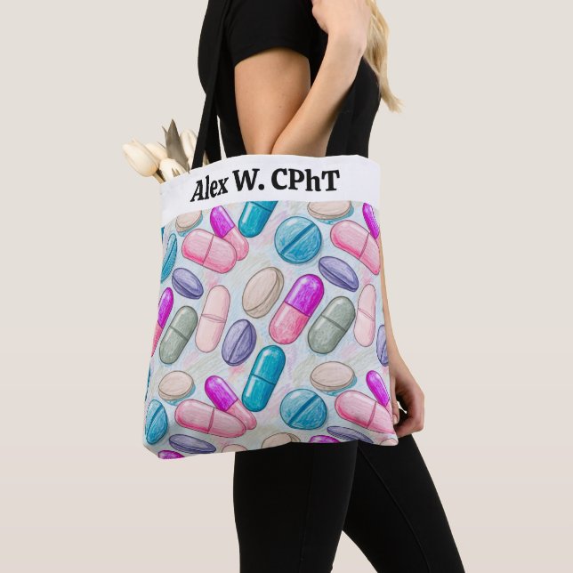 Bolsa de Tote de Farmacia Personalizada Almohadill (Detalle)