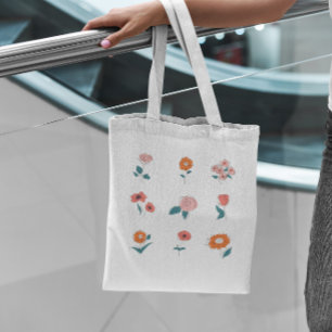 Bolsa de tote de flor