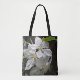 Bolsa De Tote De Flor Blanca