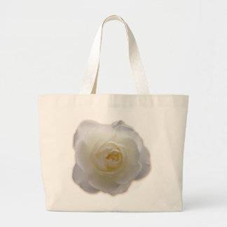 Bolsa De Tote De Flor Blanca Rosa Blanca Playa De 