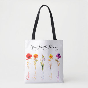 Bolsa de Tote de Flor de Nacimiento durante todo e