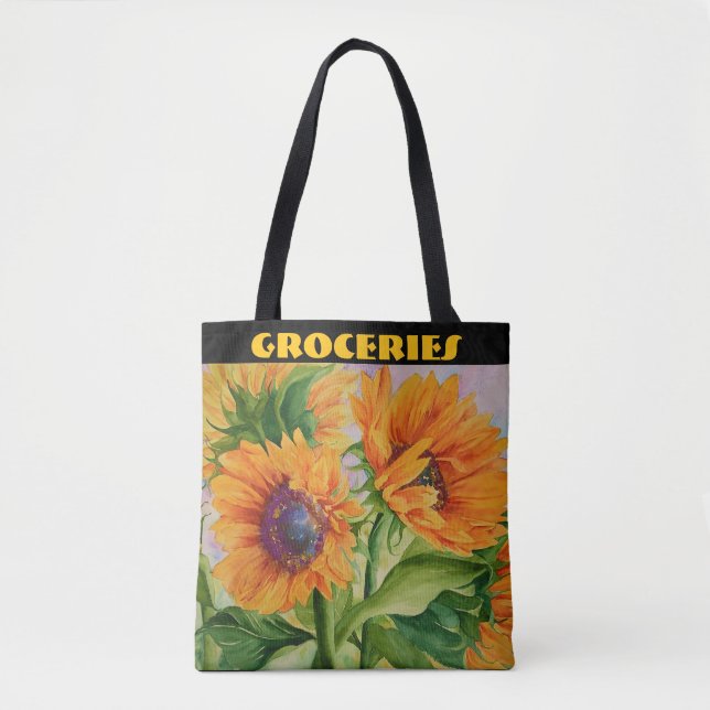Bolsa De Tote De Flor De Sol (Anverso)