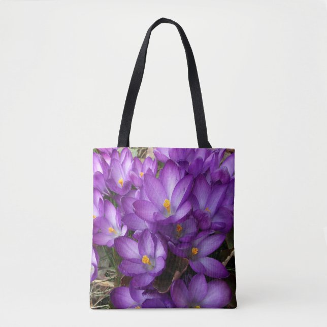 Bolsa De Tote De Flor Púrpura (Anverso)