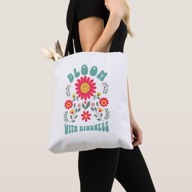 Bolsa De Tote De Flor Retro (Detalle)