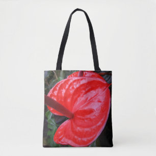Bolsa De Tote De Flor Roja