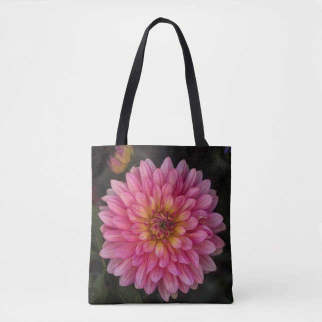 Bolsa De Tote De Flor Rosa (Anverso)