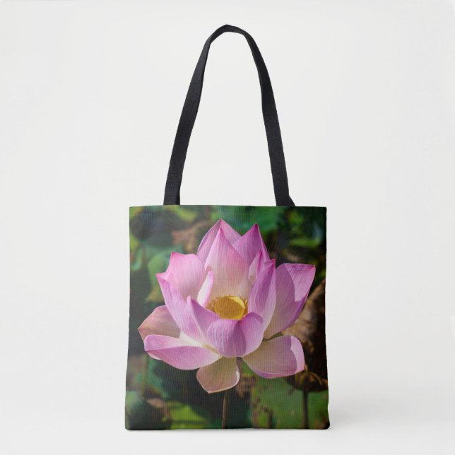 Bolsa De Tote De Flor Rosa (Anverso)