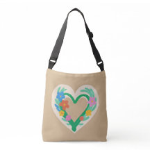 Bolsa De Tote De Floral Cardíaca