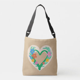 Bolsa De Tote De Floral Cardíaca