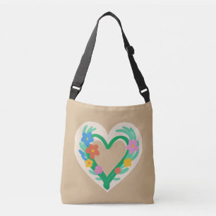 Bolsa De Tote De Floral Cardíaca