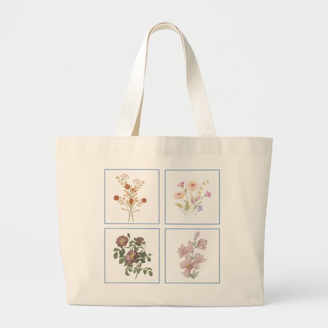 Bolsa De Tote De Floral De Primavera (Frente)