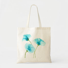 Bolsa De Tote De Flores Azules