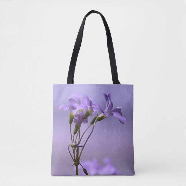 Bolsa De Tote De Flores Púrpura (Anverso)