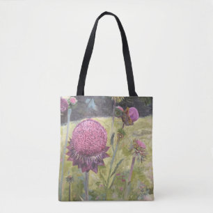 Bolsa De Tote De Flores Púrpura Salvajes