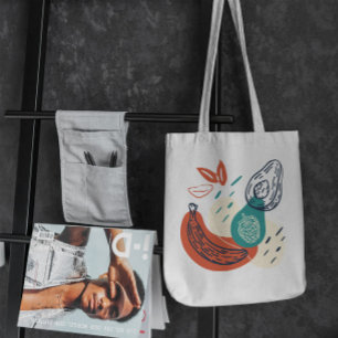 Bolsa De Tote De Frutas Dibujadas A Mano