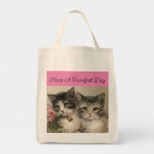 Bolsa de Tote de Gatitos Vintage
