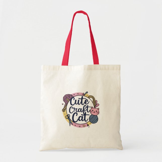 Bolsa De Tote De Gato De Craft (Frente)