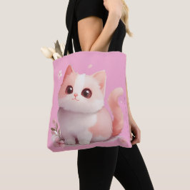 Bolsa De Tote De Gato De Kawaii Rosa Suave - Regal