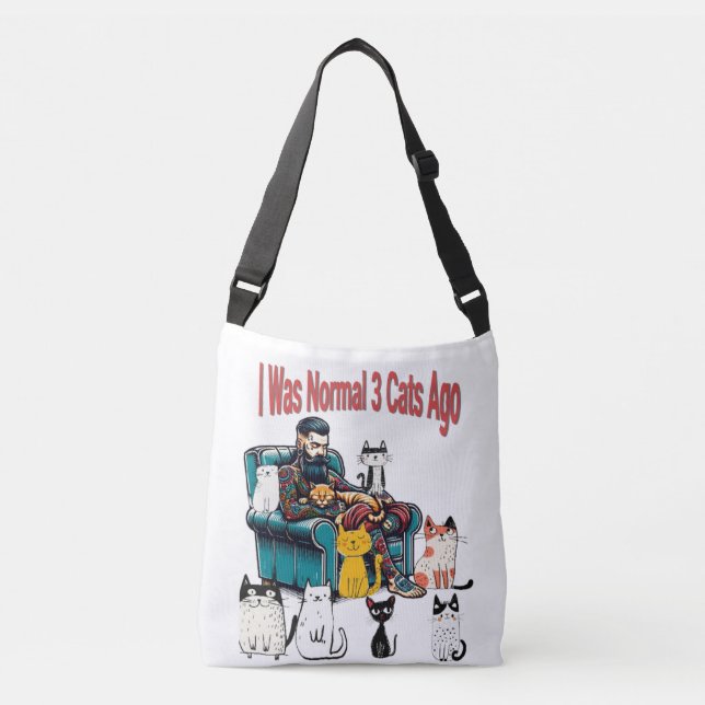 Bolsa De Tote De Gato Graciosa - Hace 3 Gatos Era  (Anverso)
