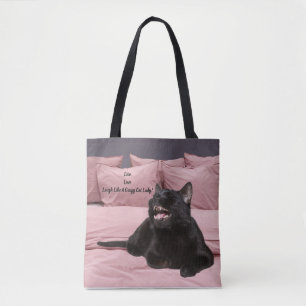Bolsa De Tote De Gato Riéndose