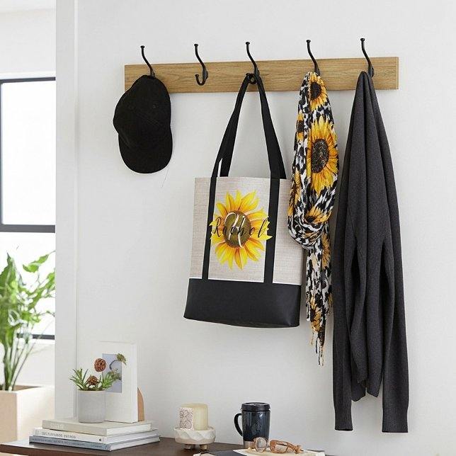 Bolsa de tote de girasol personalizada (Subido por el creador)