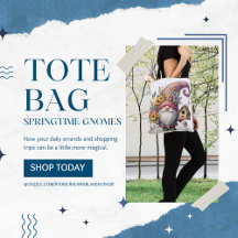 Bolsa De Tote De Gnome De Springtime