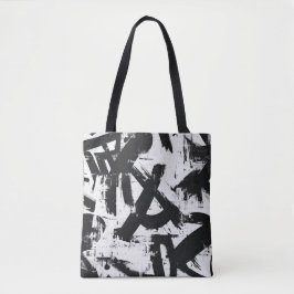 Bolsa de Tote de Graffiti Urbano - Resumen blanco 