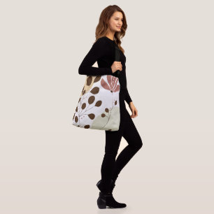 Bolsa De Tote De Gran Floral Cruzada De Cuerpo