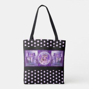 Bolsa De Tote De Hada De Sol Púrpura