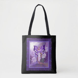 Bolsa De Tote De Hada De Sol Púrpura